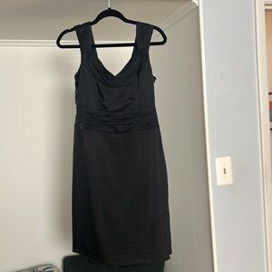 Nanette Lepore Black Silk Sleeveless Dress with Bow Detail